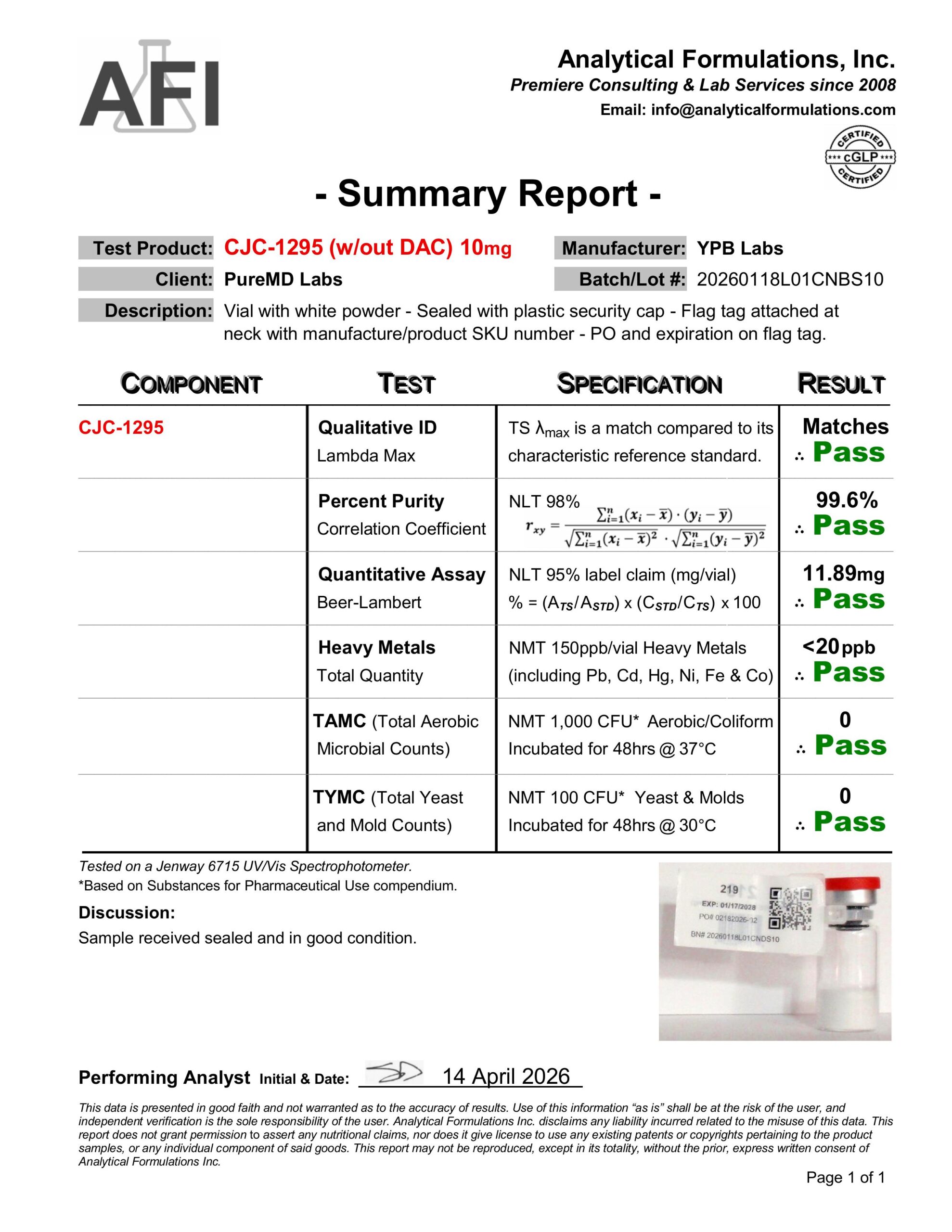 ypb.219 cjc 10mg 04 14 26 batch 20260118l01cnbs10 ypb.219 cjc 10mg 04 14 26 batch 20260118l01cnbs10