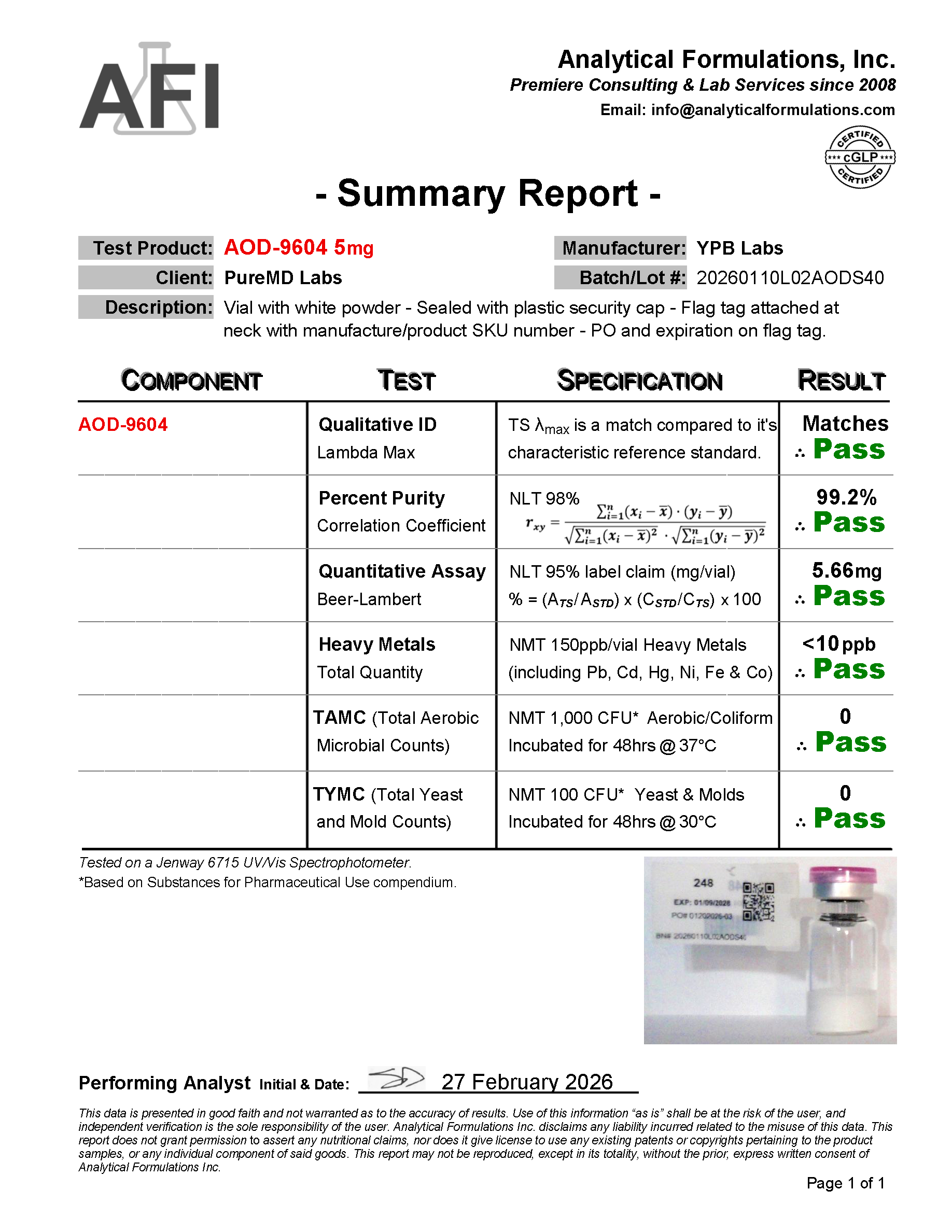 aod 9604 5mg