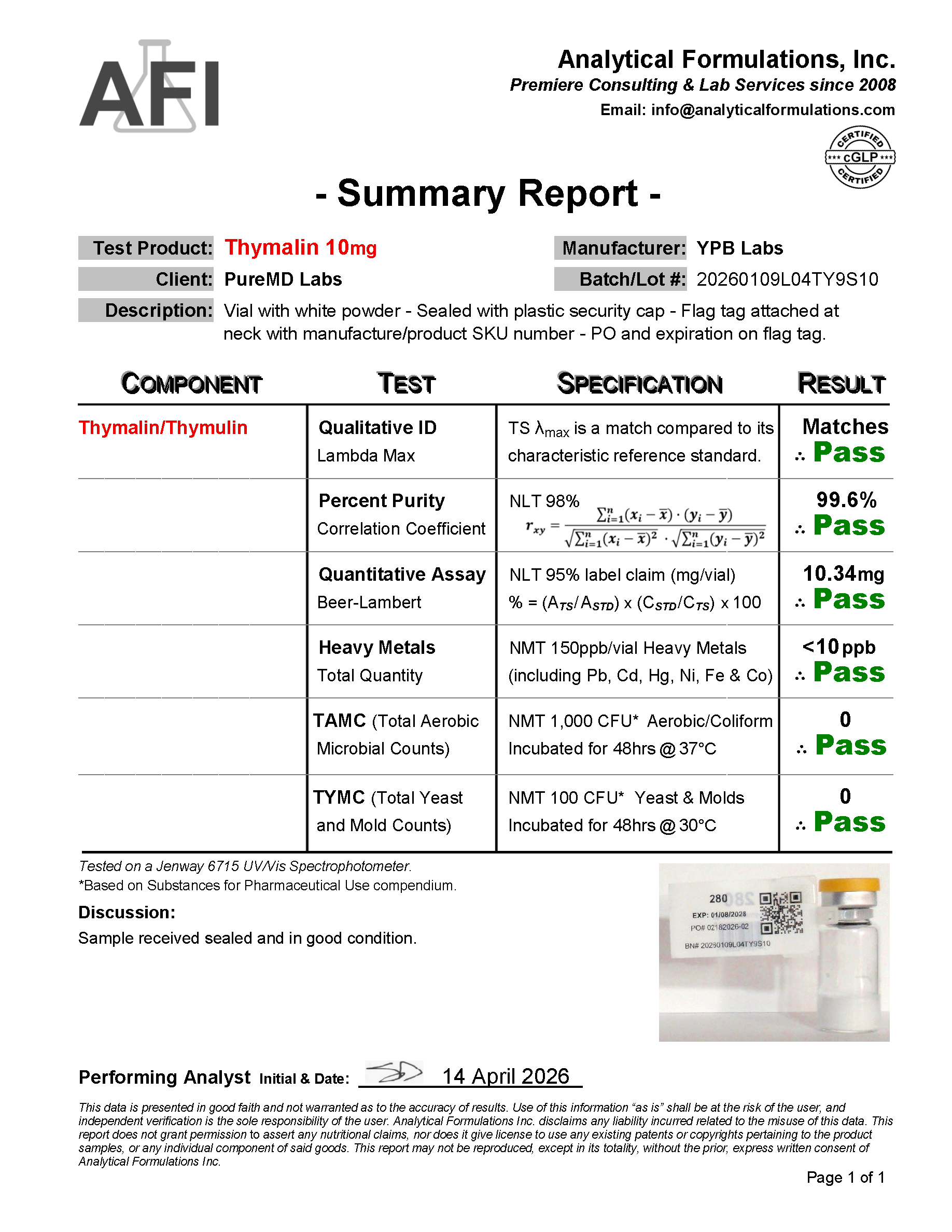 thymalin 10mg thymalin 10mg