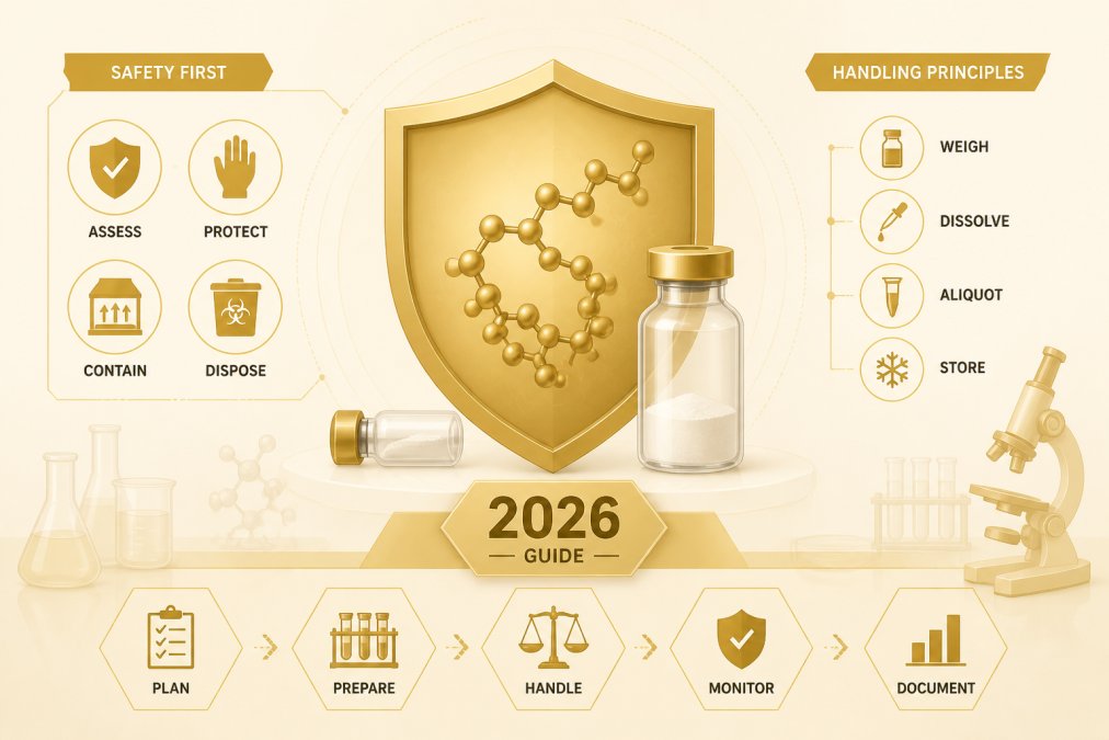 Peptide Research Safety and Handling: A 2026 Guide peptide research safety and handling a 2026 guide 1790160412 1